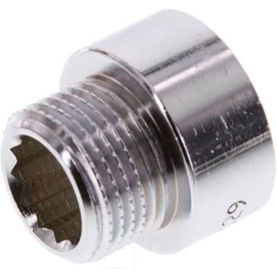 G 3/8'' F/M Verchroomd Messing Verlengstuk DIN 3523 - 10 mm [2 Stuks]