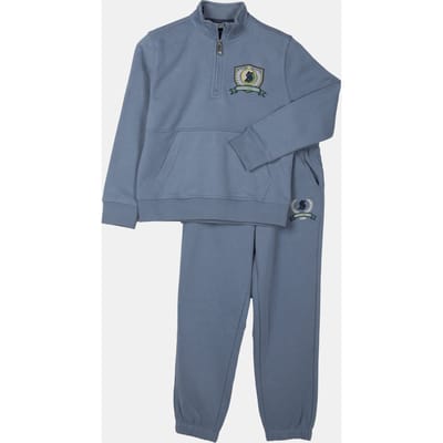 Scotch & Soda Boys 1/4 Zip & Jogger Set Faded Denim Taglia: S | Abbigliamento Sportivo Outlet | kids | Blu