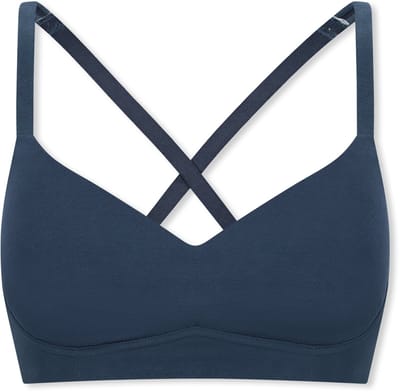 Zachte Voorgevormde Beha met cup, diepblauw - Unique Cotton 75A