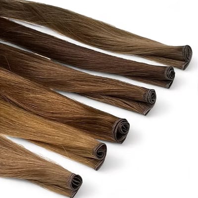 Genius Weave | Genius Weft | Kleur #P18/60A | Human hair extensions | Flat Weave | 50 cm - 50 gram | Remy Sorted & Double Drawn | Haarstuk | Haar Extensions | Echt Haar | Weave Hairextensions Bundels | Weft Haar | Haarverlenging