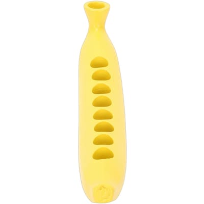 Porte-bougie portable sur le thème de la banane ABS Amusant Unique Support pour bougies à 8 trous pour la décoration de la maison yellow