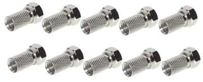 Shiverpeaks F-connector twist-on voor coaxkabel 4mm - 10 stuks