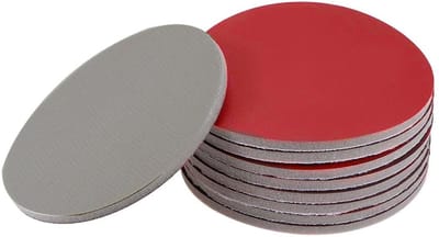 Allecto - Haak En Loop Sander Pad - 5 Inch - Voor Nat/Droog Schuren - Bruin - Geschikt voor Auto, Hout, Gipsplaten, Metalen - 9 Stks