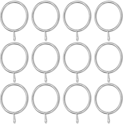 Dailygoods- Gordijnringen 50 Stuks - Metalen Ringen - Binnendiameter 38 mm - Geschikt voor Gordijnroedes 30-35 mm - Duurzaam - Zilver - Gordijnhaken