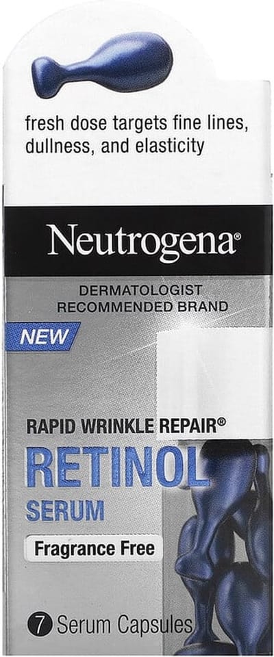 Neutrogena, Retinol Serum - Anti-aging - Fragrance Free - fijne lijntjes - rimpels - 7 Capsules