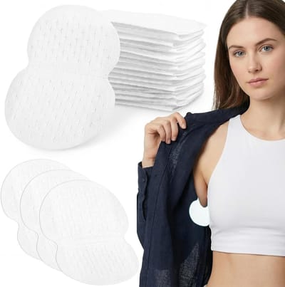 Pack van 60 Onderarm Pads, Zelfklevende Zweetpads voor Mannen en Vrouwen, Ademend en Huidvriendelijk, Voorkomt Zweetvlekken en Ongemak