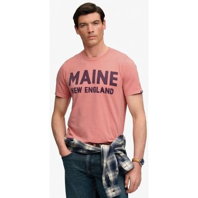 Superdry Outdoor Type T-shirt Red Grootte: S