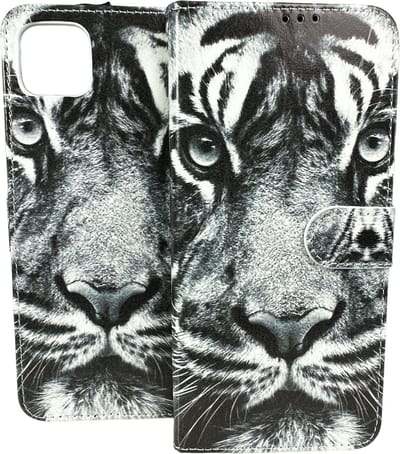 Portemonnee Book Case Hoesje Geschikt voor: Samsung Galaxy A22 5G - Tiger Print