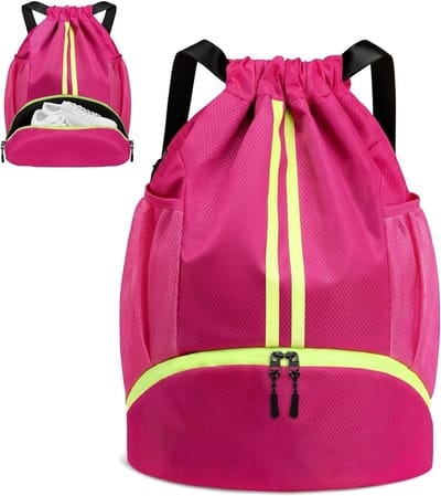 Dailygoods- Gymtas waterdicht - Sporttas met schoenenvak - Grote sportrugzak - Lichtgewicht - Verstelbaar - Voor sport/reizen