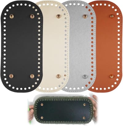 4-delige set haaknaalden voor tasbodems 22x10cm met voorgeboorde gaten, versterkte randen en duurzame afwerking, ideaal voor schoudertassen, handtassen en tas maken, beschikbaar in 4 kleuren