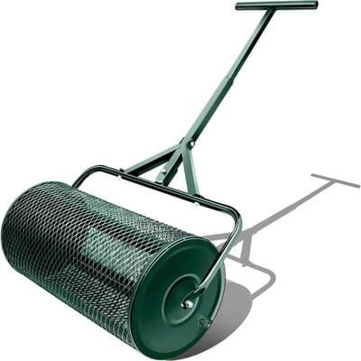 Compostverspreider Gazon - Meststrooier Tuin - Gazon Onderhouden - Verstelbare Handgreep - 24 inch - Groen