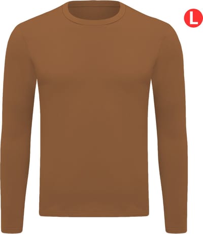 Bovista Thermokleding - Thermoshirt - Thermo - Voor Heren - Shirt - Bruin - Maat L
