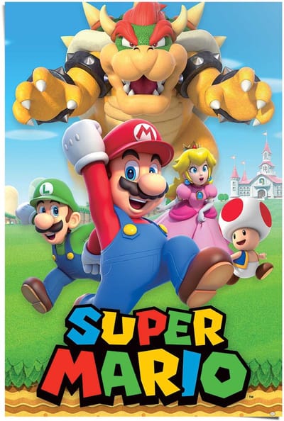 Poster Super Mario - character montage - 91,5 x 61 - Papier - REINDERS