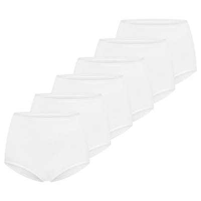 Schiesser Dames maxi slip 6 pack 95/5 cotton