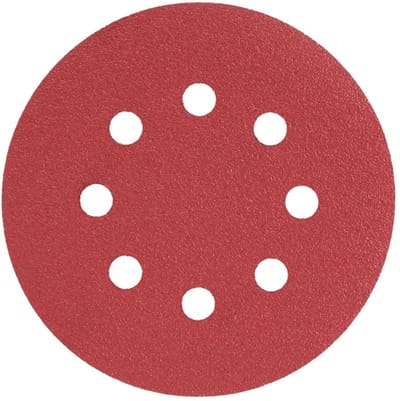 Radix - Schuurschijf - Pro - Klittenband 125 mm - P80 – 8 stofgaten (10 stuks)