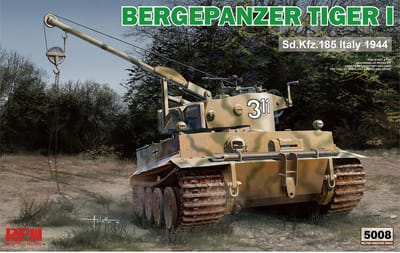 Rye Field Model Modelbouwpakket Militaire voertuigen - 5008 Bergepanzer Tiger I Sd.Kfz.185 Italy 1944 Plastic - 1:35 - Modelbouw