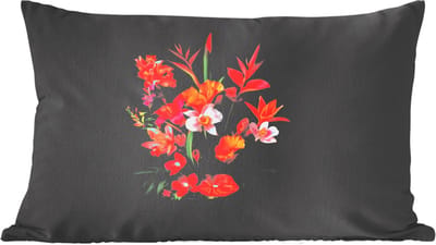 Sierkussens - Kussentjes Woonkamer - 60x40 cm - Boeket - Bloemen - Exotisch