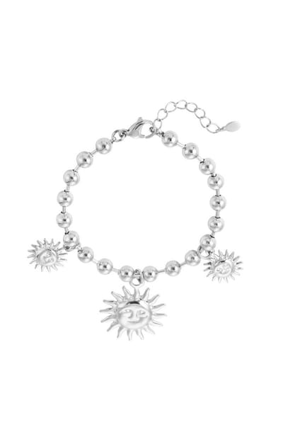 Bijoutheek Armband (Sieraad) Balls Zonnetjes Zilver