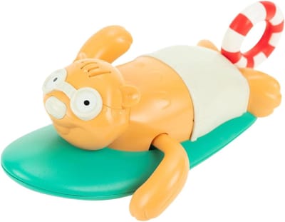 Opwindbare Badspeeltjes - Drijvend Zwembad Speelgoed - Interactief Waterplezier - Bevordert Zintuiglijke Groei - 6.1x3.9x2.4 inches - Bever