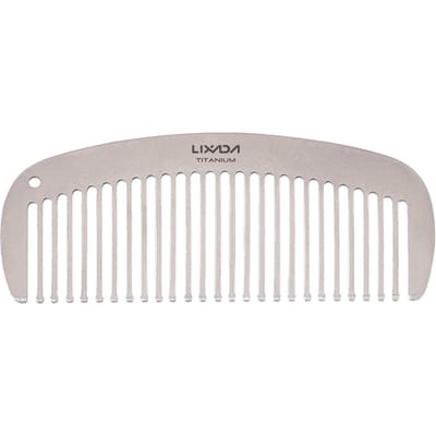 Lixada – peigne en titane antistatique, peigne à cheveux, peigne de poche Type 2 white