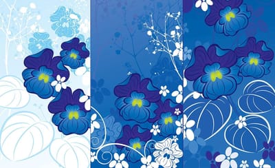 Poster | Blauw | 104 x 70,5 cm