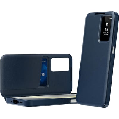 CaseBody Samsung Galaxy A37 Smart Cover Blauw