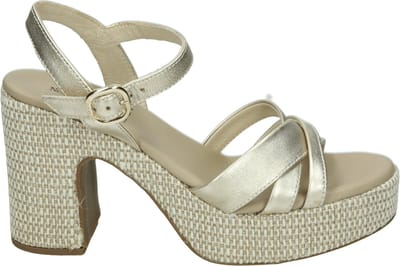 Nero Giardini - E616071D - Sandalen met hak - Kleur: Metallics - Maat: 41