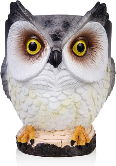 Owl Stand voor Echo Dot en Google Home Mini - Deskhouder met Kabelbeheer, Geen Schroeven Nodig, Accessoires voor Speakers