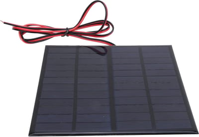 Mini Zonnepaneel - Zonnecellen Module - Energie Opwekking - Sneeuwbestendig Ontwerp - 3 Watt - Zwart
