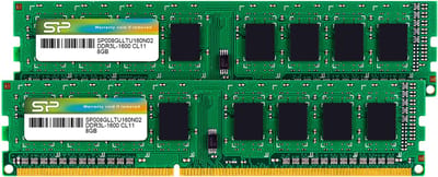 Silicon Power - Desktopgeheugen - DDR3L - 16GB (2x8GB) - 1600MHz - CL11 - UDIMM - SP016GLLTU160N22