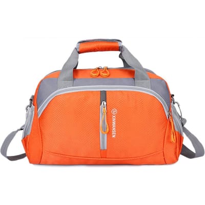 Sac de sport imperméable en Nylon pour femmes et hommes, sac à main de voyage à bandoulière pour entraînement physique, bagage de Yoga orange
