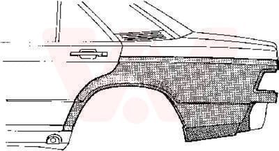 Van Wezel - ACHTER SCHERM VOOR MERCEDES BENZ 190 W201 1982-1993 ARC490837VWAN