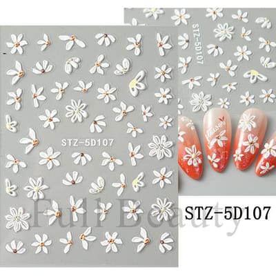 Internetberoemdheid Verlichting Nagels Sticker 5D Driedimensionale Sticker, Duurzaam En Stevig Nagels Decoratie Patch
