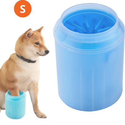 Bovista Hondenpoten Reiniger - Hondenpoten Schoonmaken - Honden Verzorging - Potenreiniger Hond - Poot Reiniger - Blauw - Maat S
