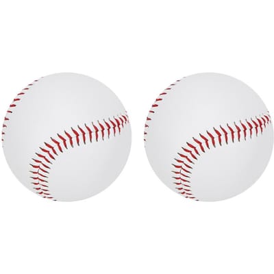 2 Stuks PU Elastisch Zacht Gevuld Trainings Slijtvast Honkbalknuppel Slagtraining Softbal Legering Knots Sla Zachte Honkbal
