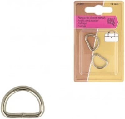 Mediac D ringen 25 mm 2 stuks zilver