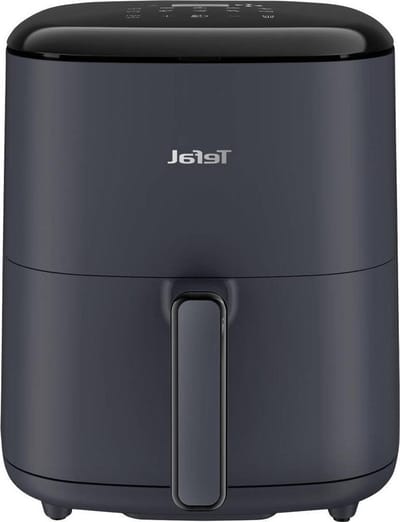 Heteluchtfriteuse - Airfryer - Gezond Bakken - 10 Programma's - 5 Liter - Grijs