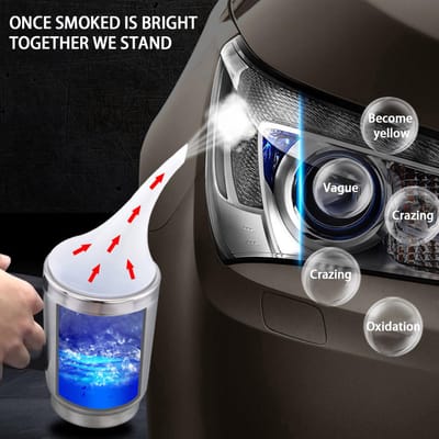 Outil de réparation de vernis de phare de voiture, outil remis à neuf, tasse d'atomisation chauffante, tasse chauffante électrique argenté