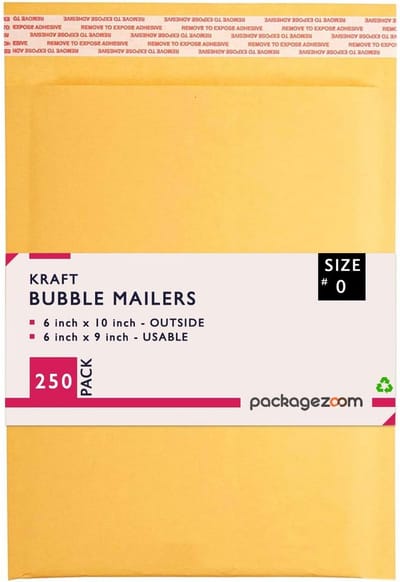 Bubble Enveloppen 6x10" - Punctiebestendige Verzendoplossing - 250 Stuks