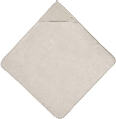 Jollein - Badcape 75x75cm - Baby Handdoek met Badcape, Omslagdoek, Badponcho - Soft Waves - Nougat