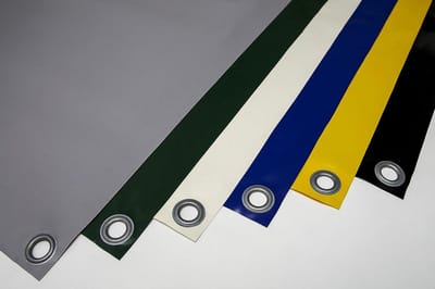 Vrachtwagenzeil PVC - Afdekzeil Beschermzeil - Buiten Beschermen - Versterkt Weefsel - 2.5m Breed - Groen