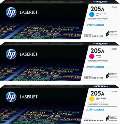 HP 205A - Originele LaserJet Tonercartridges - Cyaan/Magenta/Geel - 3 Pack