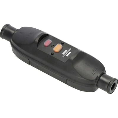 Brennenstuhl 1290720011 Tussenschakelaar voor persoonsbescherming PRCD 230 V Zwart IP66