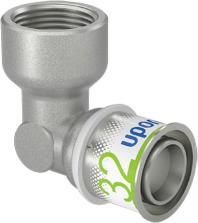 Uponor S-Press Plus knie - 1 binnendraad x 32 mm pers