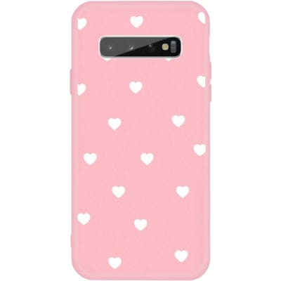Mocaa  Samsung Galaxy S10 Plus Hearts Case Roze