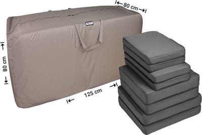 Raffles Covers Tuinkussenhoes / Kussentas - 125 x 80 H: 80 cm - RSB1258080 - Waterafstotend - Ademend - UV-bestendig - Opberghoes tuinkussens
