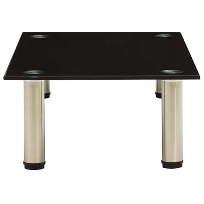 vidaXL - Tv-meubel - 60x35x17 - cm - gehard - glas - zwart