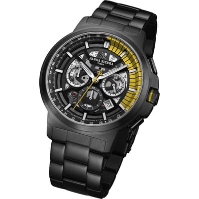 Alpha Sierra - Heren Horloge Titan - Zwart