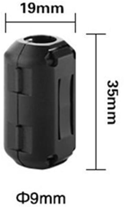 Ferriet Klem Ontstorings Filter 9mm 10 stuks