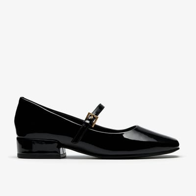 Seren30 Gespschoenen Zwart Patoen